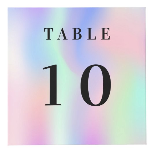 Tafelnummer QR code menu roze mint business logo Kubus (Voorkant)