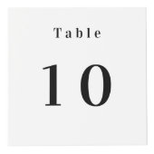 Tafelnummer QR codes 2 menu's witte foto Kubus (Voorkant)