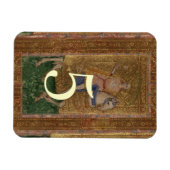 Tafelnummer Ridder Middeleeuwse Renaissance bruilo Magneet (Horizontaal)