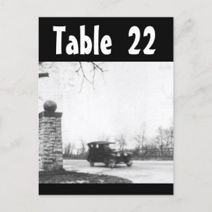 Tafelnummer Roaring Twenties bruiloft recepties