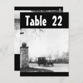 Tafelnummer Roaring Twenties bruiloft recepties (Voorkant / Achterkant)