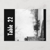 Tafelnummer Roaring Twenties bruiloft recepties (Achterkant)