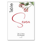 TAFELNUMMER | Rode en witte tulpen (Voorkant)