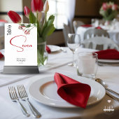 TAFELNUMMER | Rode en witte tulpen