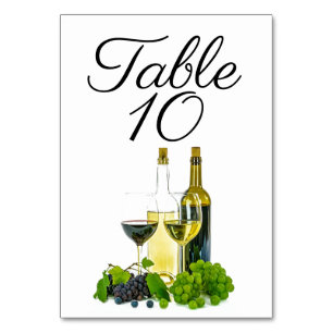 Tafelnummer rode of witte wijn