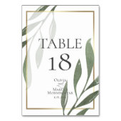 TAFELNUMMER | Saliegroen Olijftak Waterverf (Voorkant)