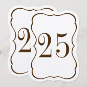 Tafelnummer Schelp (Voorkant / Achterkant)