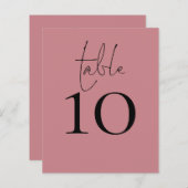 Tafelnummer Script Dusty Roos Wedding (Voorkant / Achterkant)