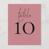 Tafelnummer Script Dusty Roos Wedding (Achterkant)