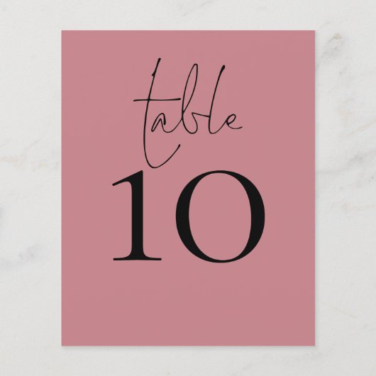 Tafelnummer Script Dusty Roos Wedding (Achterkant)