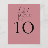 Tafelnummer Script Dusty Roos Wedding (Voorkant)