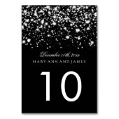 Tafelnummer Silver Midnight Glam (Voorkant)