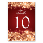 Tafelnummer Sparkling Lights Gold (Voorkant)