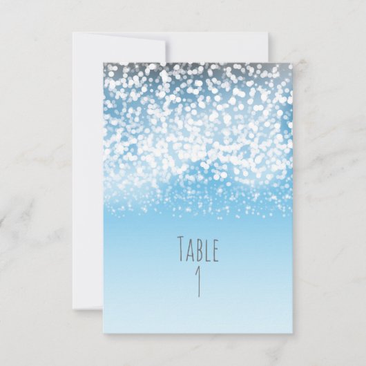 Tafelnummer Sparkling Lights Winter Wonderland (Voorkant)