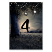 Tafelnummer Trouwdag Romantische Maanverlichte Boo (Achterkant)