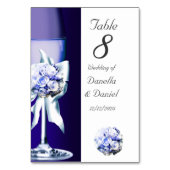 Tafelnummer Trouwtafel Blauw Marine 3 (Achterkant)