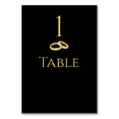 Tafelnummer Trouwtafel-Zwart & Goud- (Achterkant)