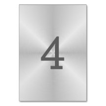 Tafelnummer van geborsteld metaal