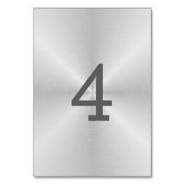 Tafelnummer van geborsteld metaal