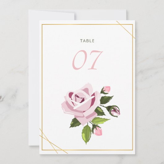 Tafelnummer voor de bruiloft Tafel- en zitplaatsen (Voorkant)