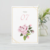 Tafelnummer voor de bruiloft Tafel- en zitplaatsen (Staand voorkant)