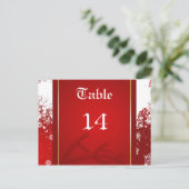 Tafelnummer voor kerstfeest (Staand voorkant)