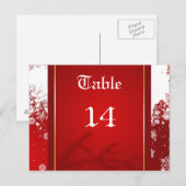 Tafelnummer voor kerstfeest (Voorkant / Achterkant)
