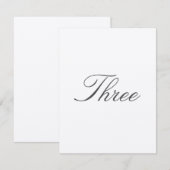 Tafelnummer voor traditionele bruiloft (Voorkant / Achterkant)