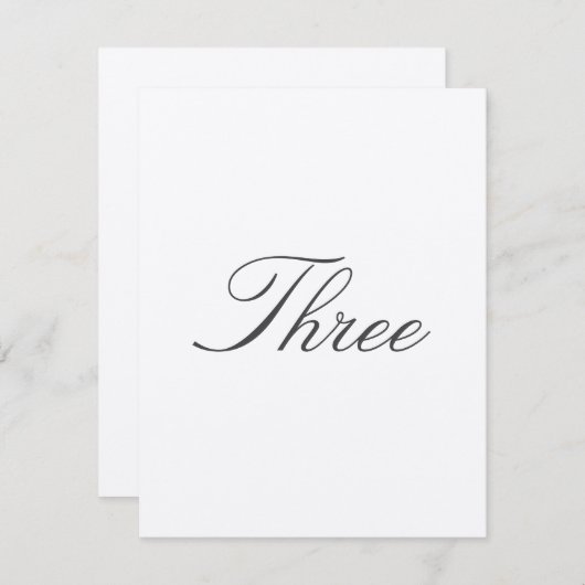 Tafelnummer voor traditionele bruiloft (Voorkant / Achterkant)