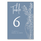 Tafelnummer vrijgezellenfeest minimalistisch moder (Achterkant)