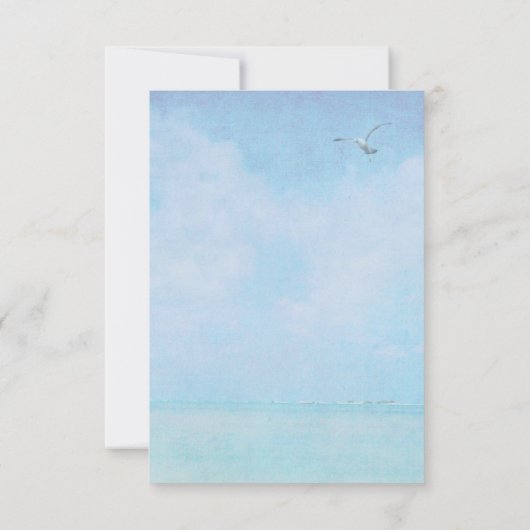 Tafelnummer-Vuurtoren Bruiloft Kaart (Achterkant)