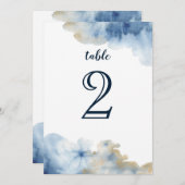 Tafelnummer Watercolor Lux (Voorkant / Achterkant)