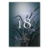 TAFELNUMMER | Waterverf Blauwgroen puistjes (Voorkant)