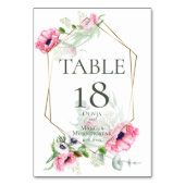 TAFELNUMMER | Waterverf Roze Klaprozen (Voorkant)