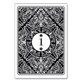 Tafelnummer Wedding K Q Ace Clubs Speelkaarten (Achterkant)