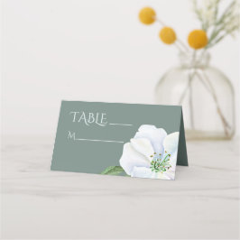 Tafelnummer White Apple Blossom Weddenschap Plaatskaartje