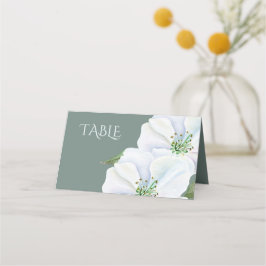 Tafelnummer White Apple Blossom Weddenschap Plaatskaartje
