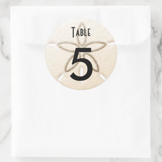 Tafelnummer Wijnfles Strand Bruiloft Labels (Tas)