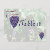 Tafelnummer Wijnland bruiloft (Voorkant / Achterkant)