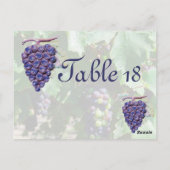 Tafelnummer Wijnland bruiloft (Achterkant)