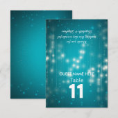 Tafelnummer zitplaats bruiloft verlichte slingers (Voorkant / Achterkant)