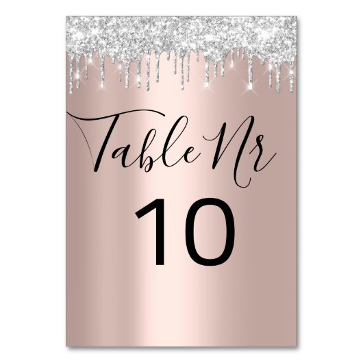 Tafelnummer zwart, grijs, Silver Drivers Roos (Achterkant)
