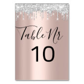 Tafelnummer zwart, grijs, Silver Drivers Roos (Voorkant)