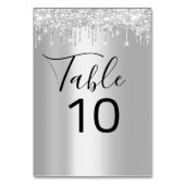 Tafelnummer zwarte grijze zilverschijven Vonk grij (Achterkant)