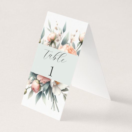 Tafelnummerbord voor de bruiloft kaart (Achterkant)