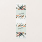 Tafelnummerbord voor de bruiloft kaart (Buitenkant ongevouwen)