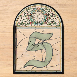 Tafelnummerborden van acryl met vintage glas-in-lo uitnodigingen