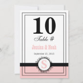 Tafelnummerkaart Bloemendamask Trouwtafel Nr. Kaart (Achterkant)