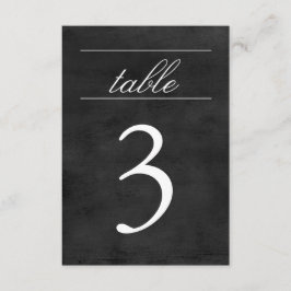 Tafelnummerkaart | Chalkboard Kaart