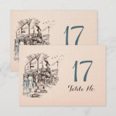 Tafelnummerkaart Huwelijksexpress Kaart (Voorkant / Achterkant)